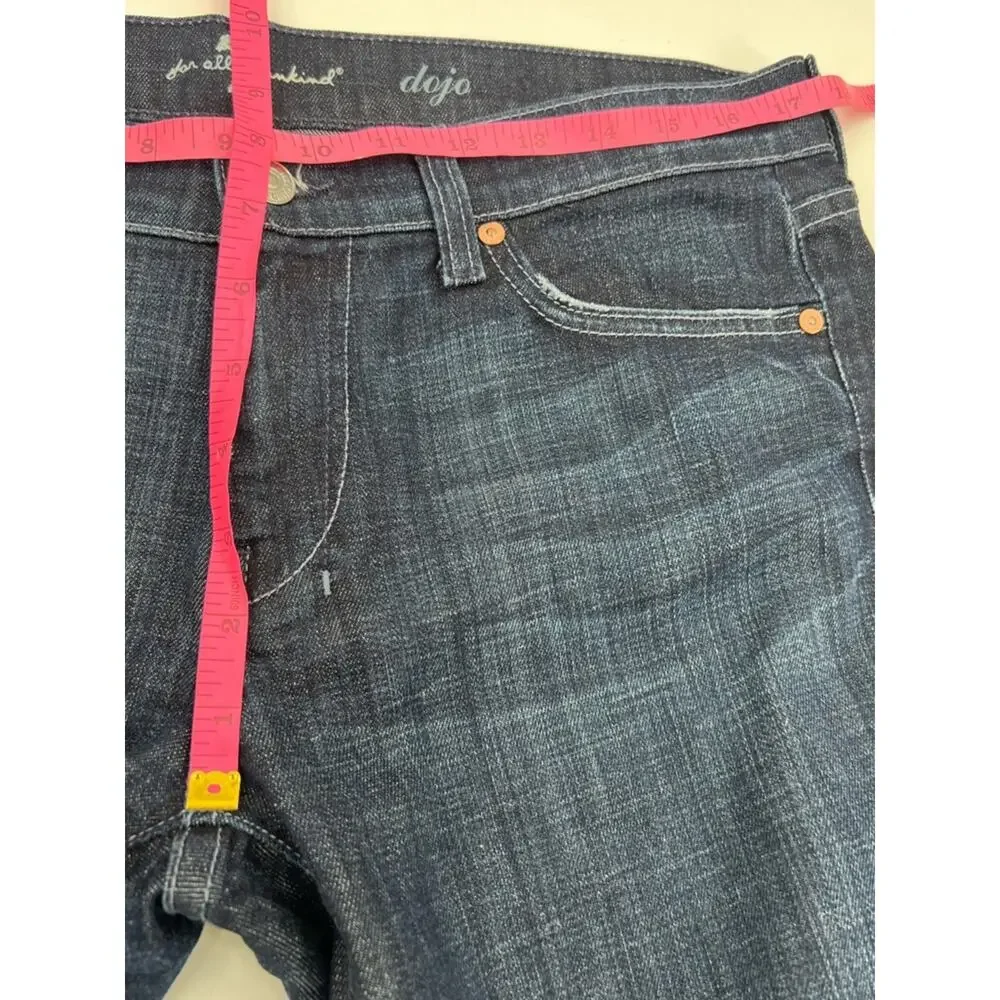 7 for all‎ mankind dojo dark wash long inseam jeans sz 31
